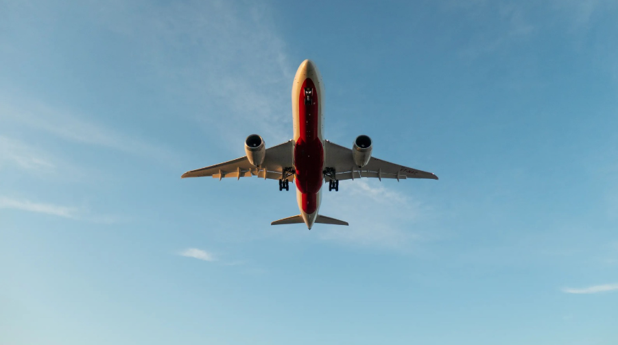 Airplane carrying flower exports